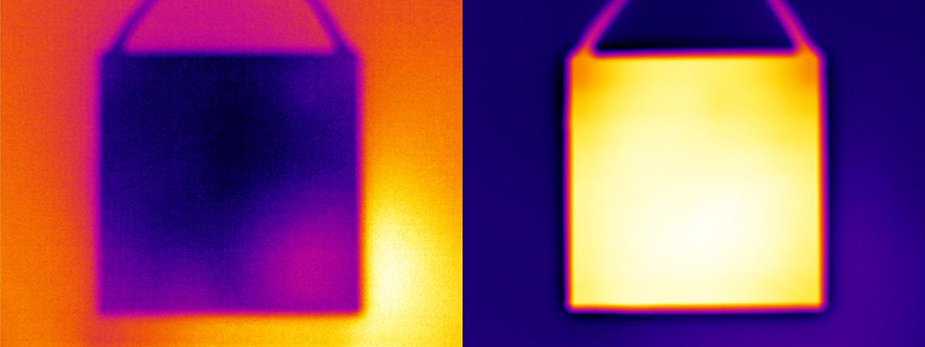 IR inspection showing even temperature distribution of a Peltier module with arcTEC structure