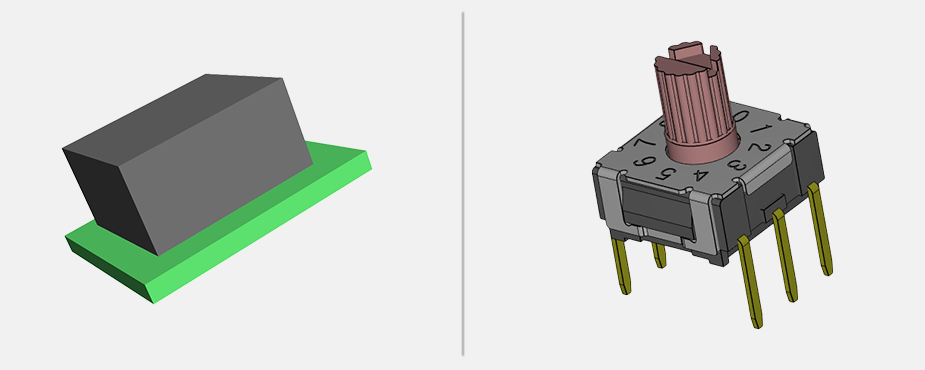 Basic 3D model rendering compared to a detailed 3D model rendering