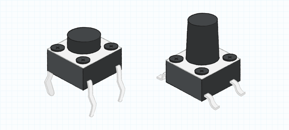 Two example drawings of typical tactile switches