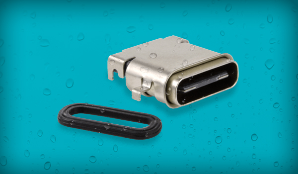 防水USBコネクタ